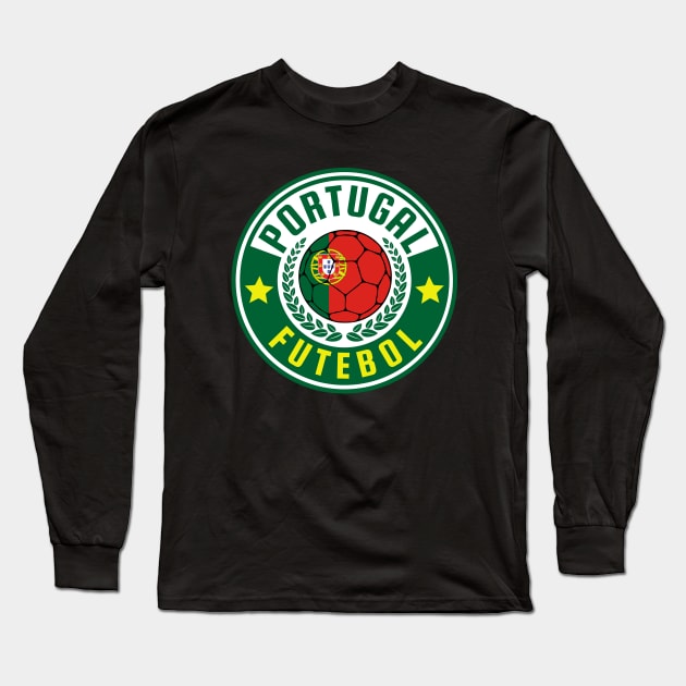 Portugal Football Long Sleeve T-Shirt by footballomatic